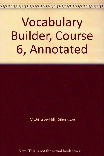 Book Glencoe Language Arts Vocabulary Builder, CR6: Teacher's Annotated Edition, 2005 free