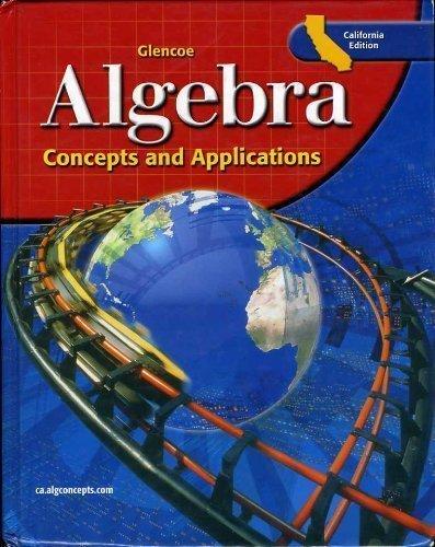 Book Algebra Concepts and Applications California Edition free