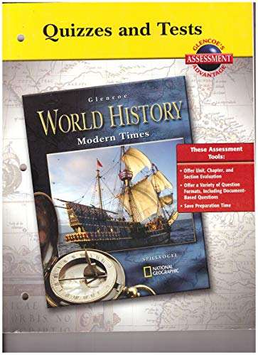 Book World History Quizzes & Tests by Glencoe free