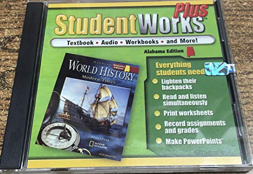 Book StudentWorks Plus CD-ROM for Glencoe "World History: Modern Times" by Spielvogel [Alabama Edition] free