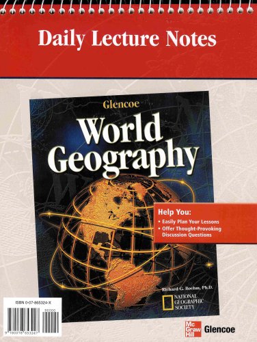 Book Daily Lecture Notes for "Glencoe World Geography" free