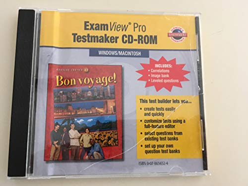 Book Bon Voyage 1 ExamView Pro Testmaker CD-ROM free