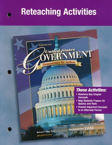 Book Reteaching Activities (united States Government, Democracy In Action) free