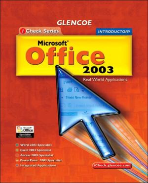 Book iCheck Series: Microsoft Office 2003, Introductory, Student Edition (ACHIEVE MICROSOFT OFFICE 2003) free