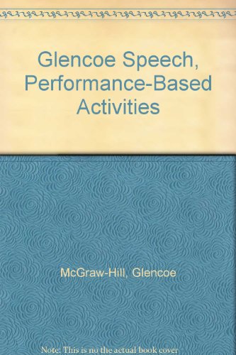 Book Glencoe Speech, Performance-based Activities free