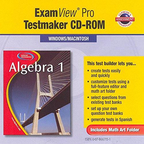 Book Glecoe Algebra 1 Examview Pro CD-ROM 2005 free