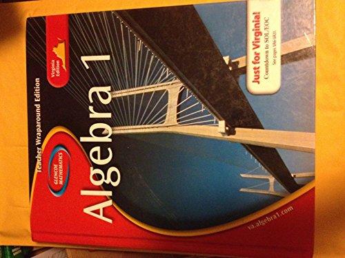 Book Glencoe Mathematics Algebra 1 Virginia Edition [teacher's Wraparound Edition] free