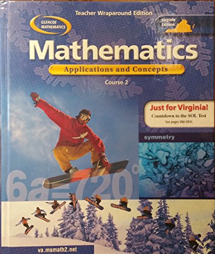 Book Teacher Wraparound Edition for Mathematics: Applications and Concepts, Course 2 (Virginia Edition) free