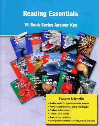 Book Reading Essentials 15 Book Series Answer Key Glencoe Science free