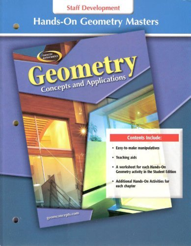 Book Glencoe Mathematics - Geometry: Concepts And Applications - Hands-on Geometry Masters free