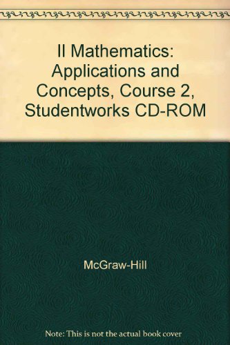 Book Il Mathematics: Applications And Concepts, Course 2, Studentworks Cd-rom free