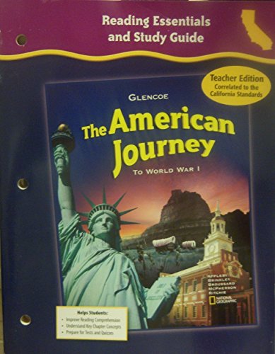 Book Glencoe Discovering Our Past - the American Journey to World War I, Grade 8 - Ca Teacher Edition: Reading Essentials and Study Guide free