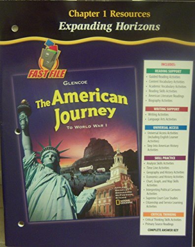 Book The American Journey to World War I: Chapter 1 Resources (Expanding Horizons) free