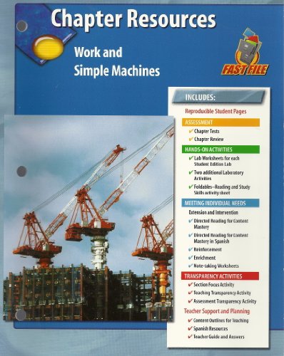 Book Chapter Resources: Work And Simple Machines (glencoe Science Fast File) free