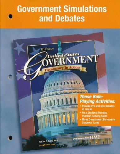 Book Government Simulations And Debates (united States Government, Democracy In Action) free
