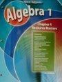 Book Algebra 1, Chapter 4 Resource Masters (glencoe Mathematics) free