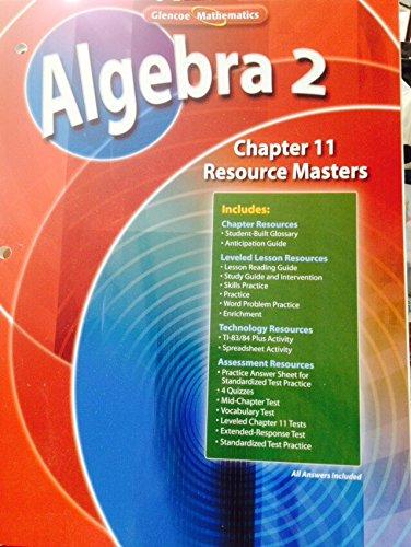 Book Algebra 2 Chapter 11 Resource Masters (glencoe Mathematics) free