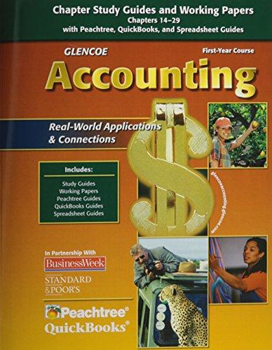Book Glencoe Accounting: First Year Course, Chapters 14-29, Working Papers (GUERRIERI: HS ACCTG) free