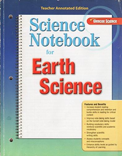 Book Glencoe Science, Earth Science: Science Notebook (teacher Annotated Edition) free