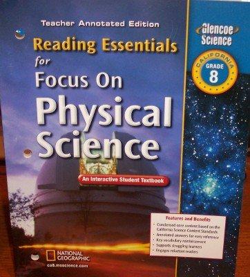 Book Reading Essentials For Focus On Physical Science Grade 8 (california Teacher Annotated Edition) free