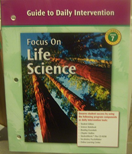 Book Glencoe Focus On Life Science Guide To Daily Intervention (gr 7) free