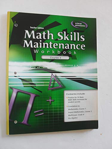 Book Teacher Edition Math Skills Maintenance Workbook Course 3 free