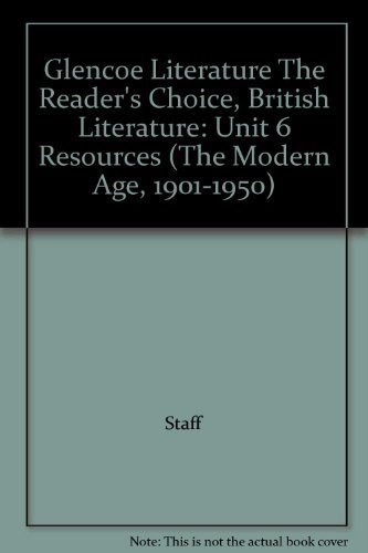 Book Glencoe Literature The Reader's Choice, British Literature free