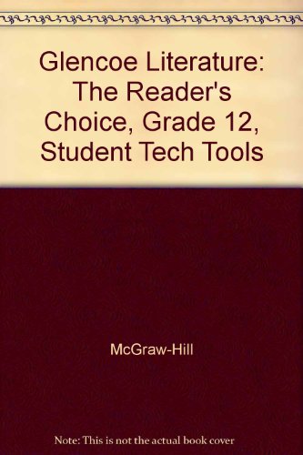 Book Glencoe Literature: The Reader's Choice, Grade 12, Student Tech Tools free