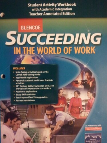 Book Succeeding in the World of Work (Student Activity Workbook with Academic Integration) Teacher's Annotated Edition free