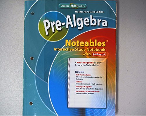 Book Pre-Algebra, Noteables Interactive Study Notebook with Foldables, Teacher Annotated Edition free