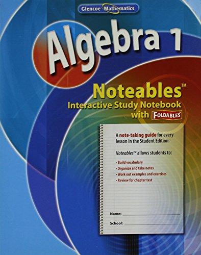 Book Algebra 1, Noteables: Interactive Study Notebook with Foldables (MERRILL ALGEBRA 1) free
