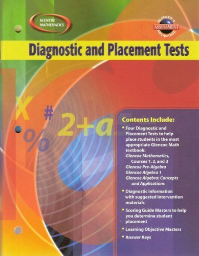 Book Glencoe Mathematics - Diagnostic and Placement Tests free