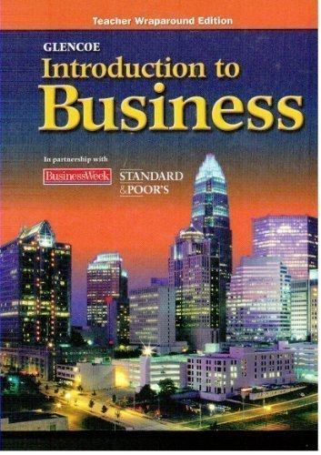 Book Glencoe Introduction to Business, Teachers Wraparound Edition free