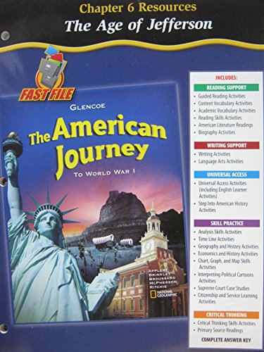 Book The American Journey to World War 1 Chapter 6 Resources The Age of Jefferson free