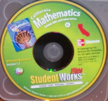 Book California Mathematics Student Works Plus, Grade 6 Dvd (concepts, Skills, And Problem Solving) free