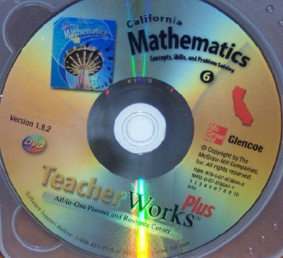 Book California Mathematics Teacher Works Plus, Grade 6 Dvd (concept, Skills, And Problem Solving {dvd}) free