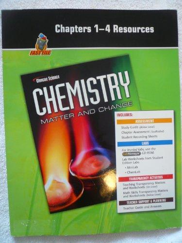 Book Chapters 1-4 Resources, Fast File, Glencoe Science Chemistry, Matter and Chance free