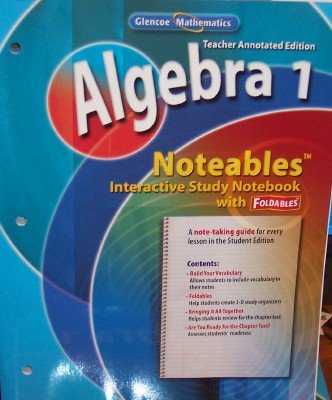 Book Noteables: Interactive Study Notebook with Foldables (Algebra 1: Teacher Annotated Edition) free