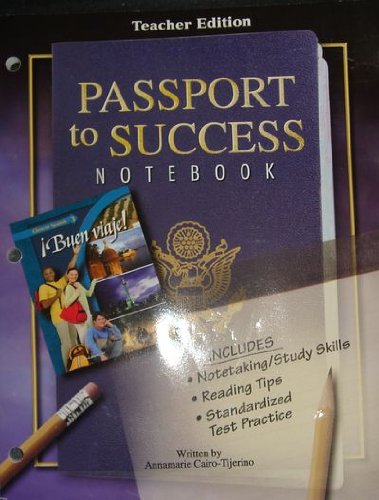 Book Glencoe Buen Viaje! Passport To Success Notebook Teacher Edition. (paperback) free