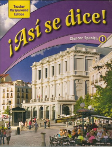 Book Asi Se Dice! (Glencoe Spanish 1) Teacher Wraparound Edition free