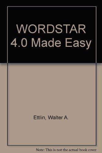 Book WordStar 4.0 made easy free
