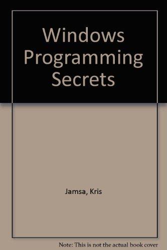 Book Windows Programming Secrets free