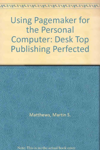 Book Using PageMaker for the PC free