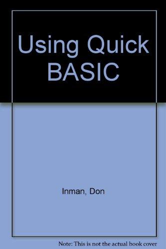 Book Using Quickbasic/Includes Version 4 free