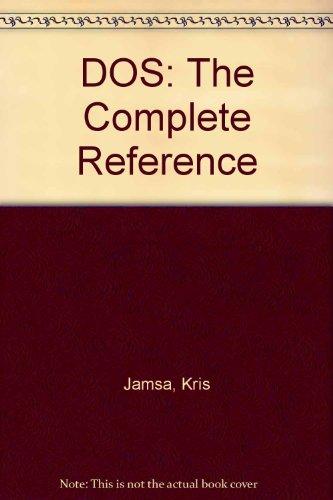 Book DOS: The Complete Reference free