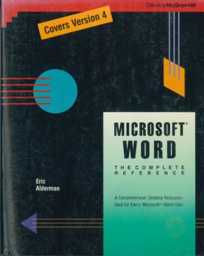 Book Microsoft Word: The Complete Reference free