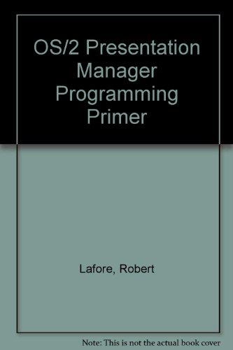 Book Os/2 Presentation Manager Programming Primer free