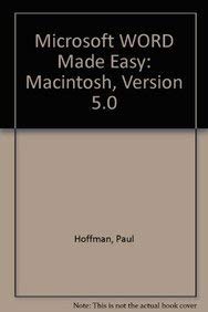 Book Microsoft Word Made Easy: Covers Release 5 free