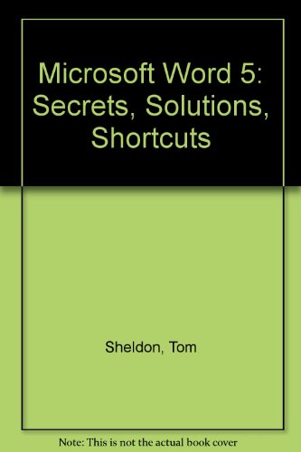 Book Microsoft Word 5: Secrets, Solutions, Shortcuts free