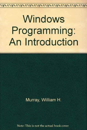Book Windows Programming: An Introduction free